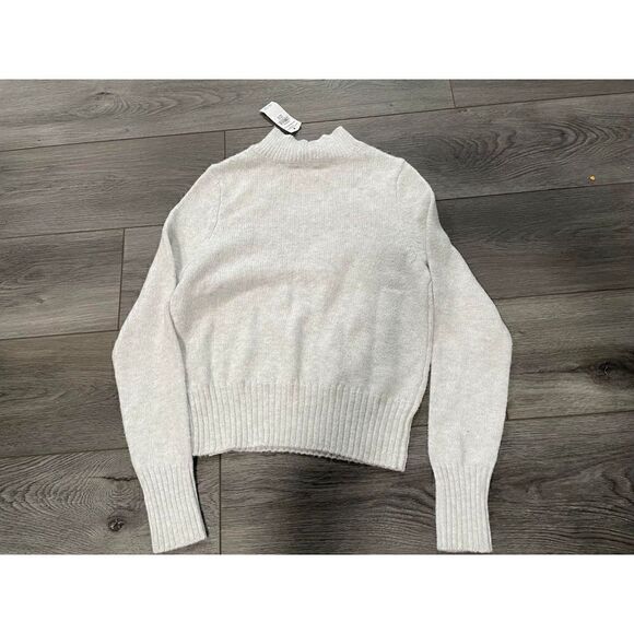 American Eagle Womens XS Smiley Graphic Mockneck Sweater - Picture 7 of 8